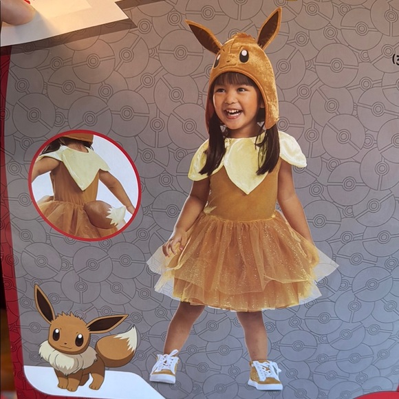Pokemon Eevee Kids Costume - Brown - Picture 1 of 6